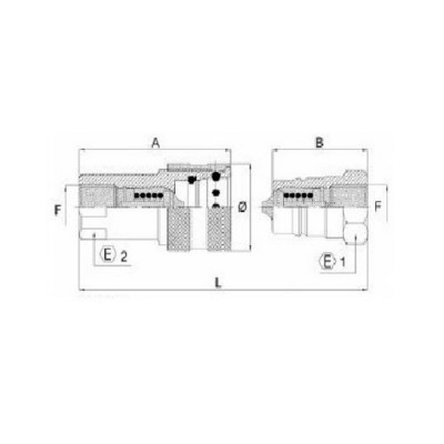 0BVX8 - Innesti rapidi ISO 7241-1 Parte B / AISI 316