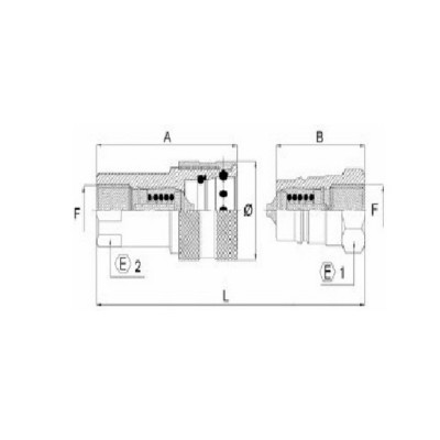 0BVO8 - Innesti rapidi ISO 7241-1 Parte B / Ottone