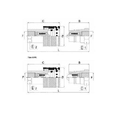 PP80-PS80 - Innesti rapidi Push-Pull