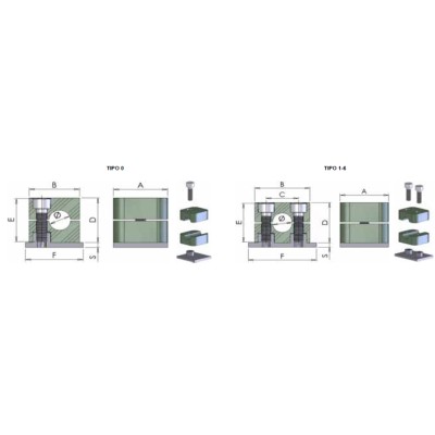 PXCS - Collari serie standard in Polipropilene