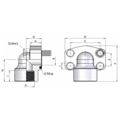 03NG - Flange 90 Filettate BSP