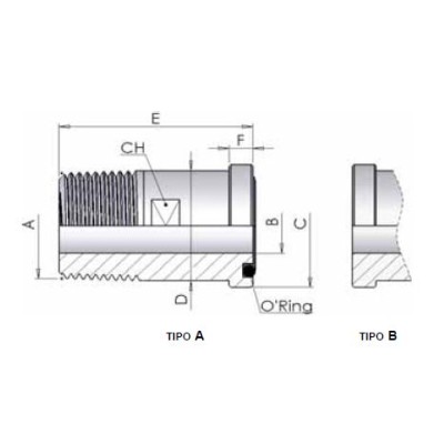 K3E0 - Codoli Filettati BSPT