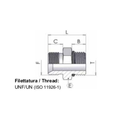 2035 - Nipplo maschio BSP/UNF