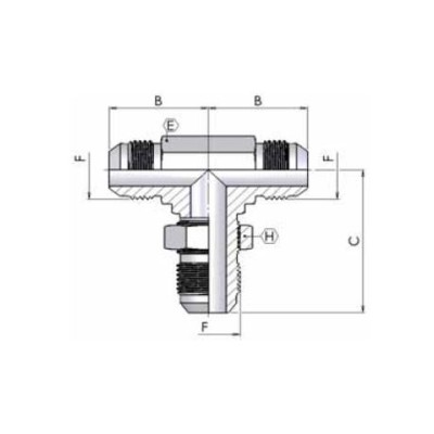 3751 - T con passaparete centrale