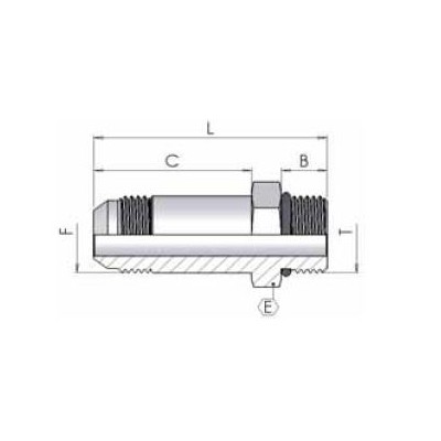 0552 - Giunzione M-M Lunga Jic-UNF