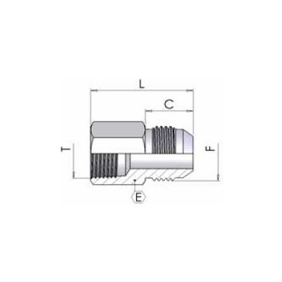 8551 - Nipplo maschio JIC-femmina fissa BSP