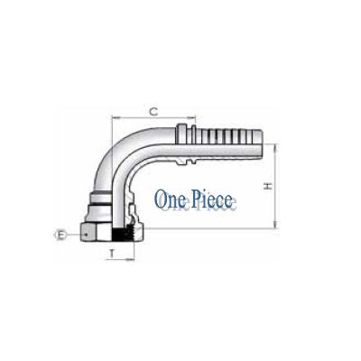 4101 - Curva BSP 90 cono 60 con O'Ring