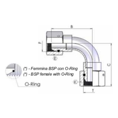 5027 - swivel 90° elbow (welded)